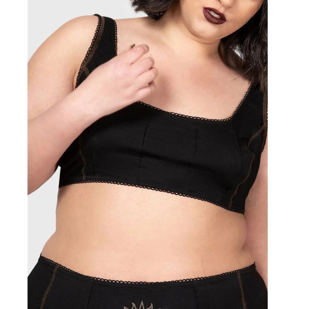 Killstar Solar Solstice Black Bralet Womens 4XL Goth Gothcore Alternative Witchy